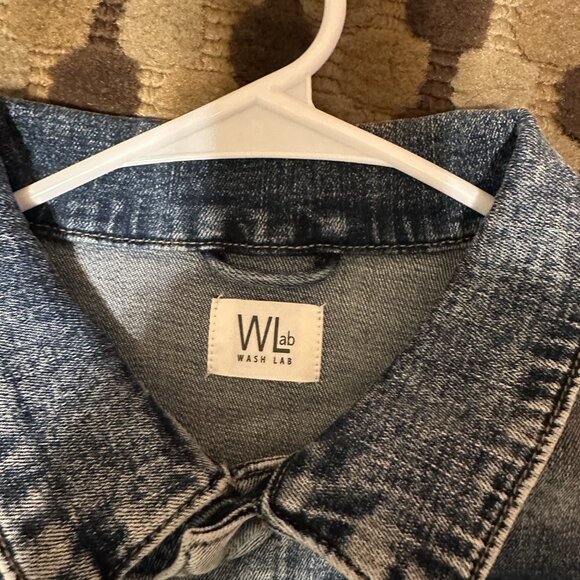 Wash Lab Color Block Denim Dress - Picture 5 of 7